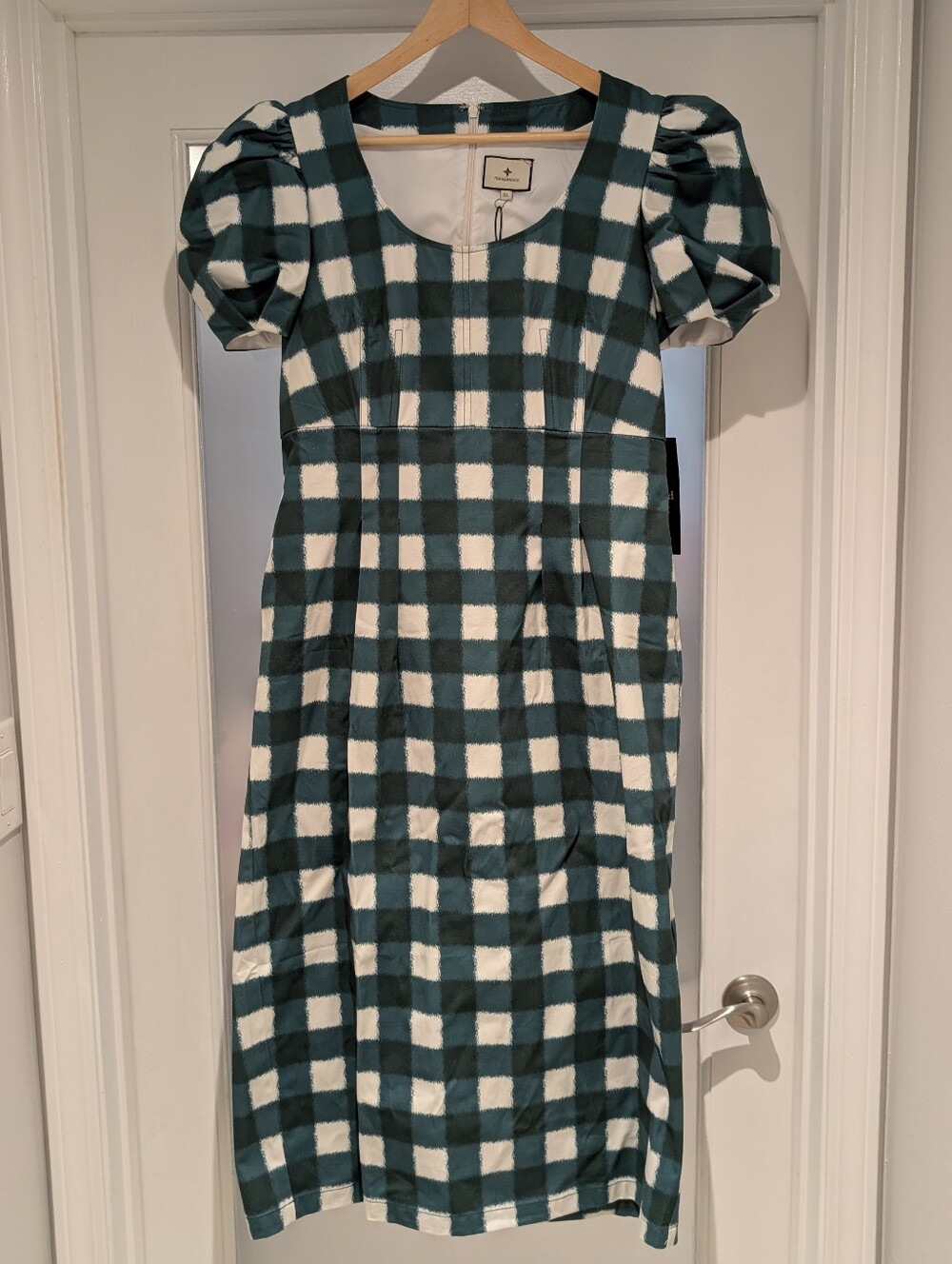 NWT Tuckernuck Juniper Warped Gingham Alexandra Dress